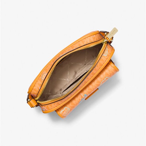 Michael Kors Bradshaw Small Embellished Signature Logo Camera Crossbody NWT - Picture 5 of 6